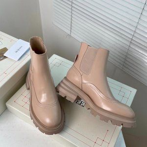 McQ Alexander McQueen leather biker boot